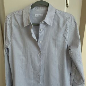 Stripe, button-down Equipment top